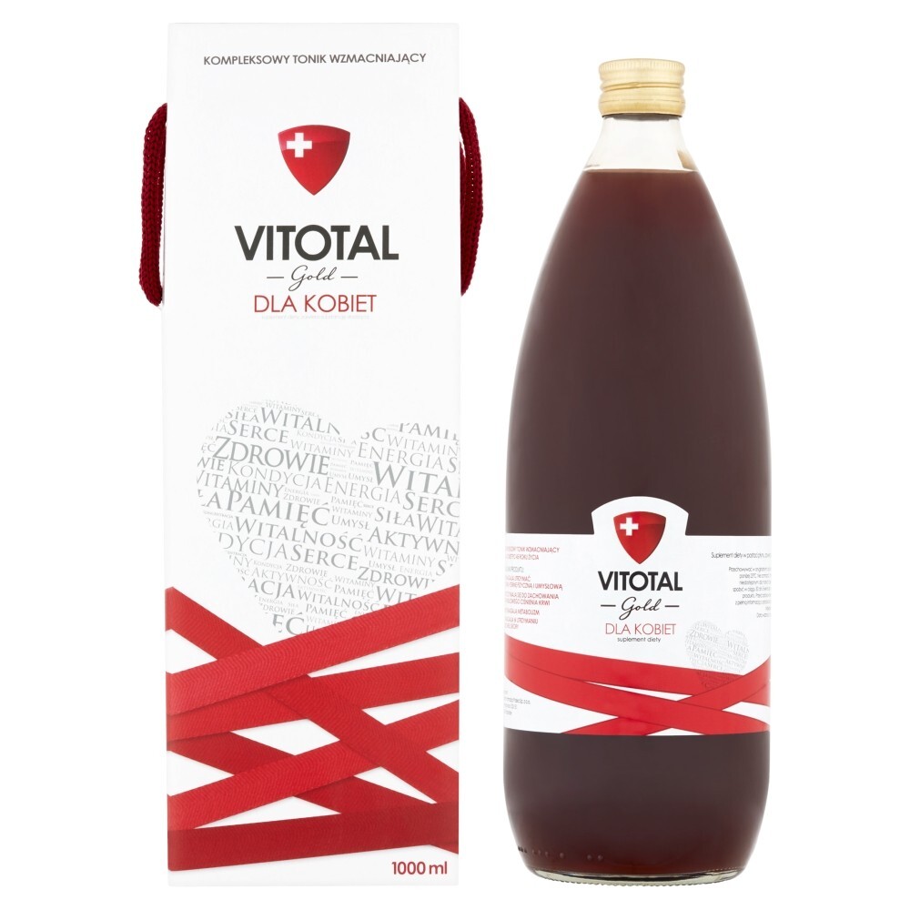 Vitotal Gold dla kobiet Kompleksowy tonik wzmacniający Suplement diety 1000 ml