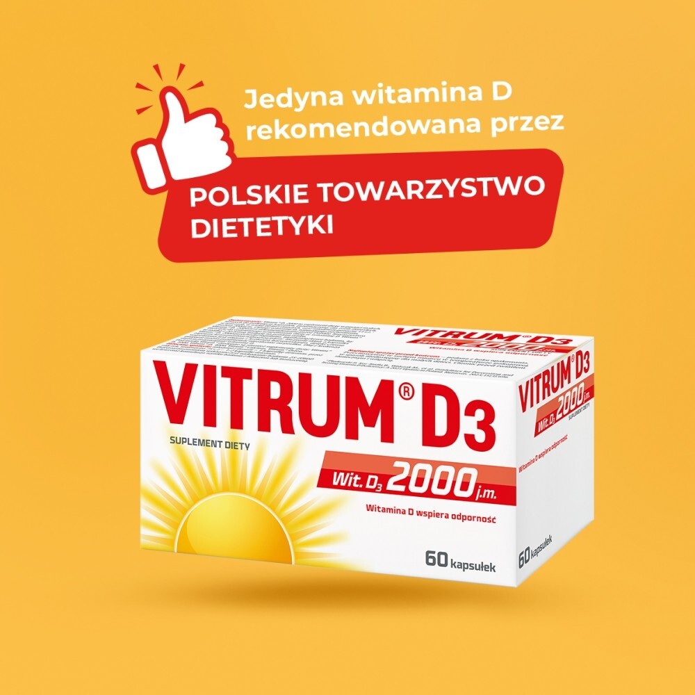 Vitrum D3 Forte, kapsułki, 120 kapsułek