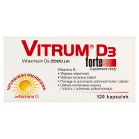 Vitrum D3 Forte, kapsułki, 120 kapsułek