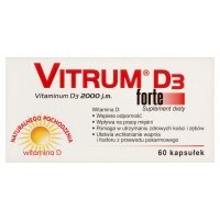 Vitrum D3 Forte, kapsułki, 60 kapsułek