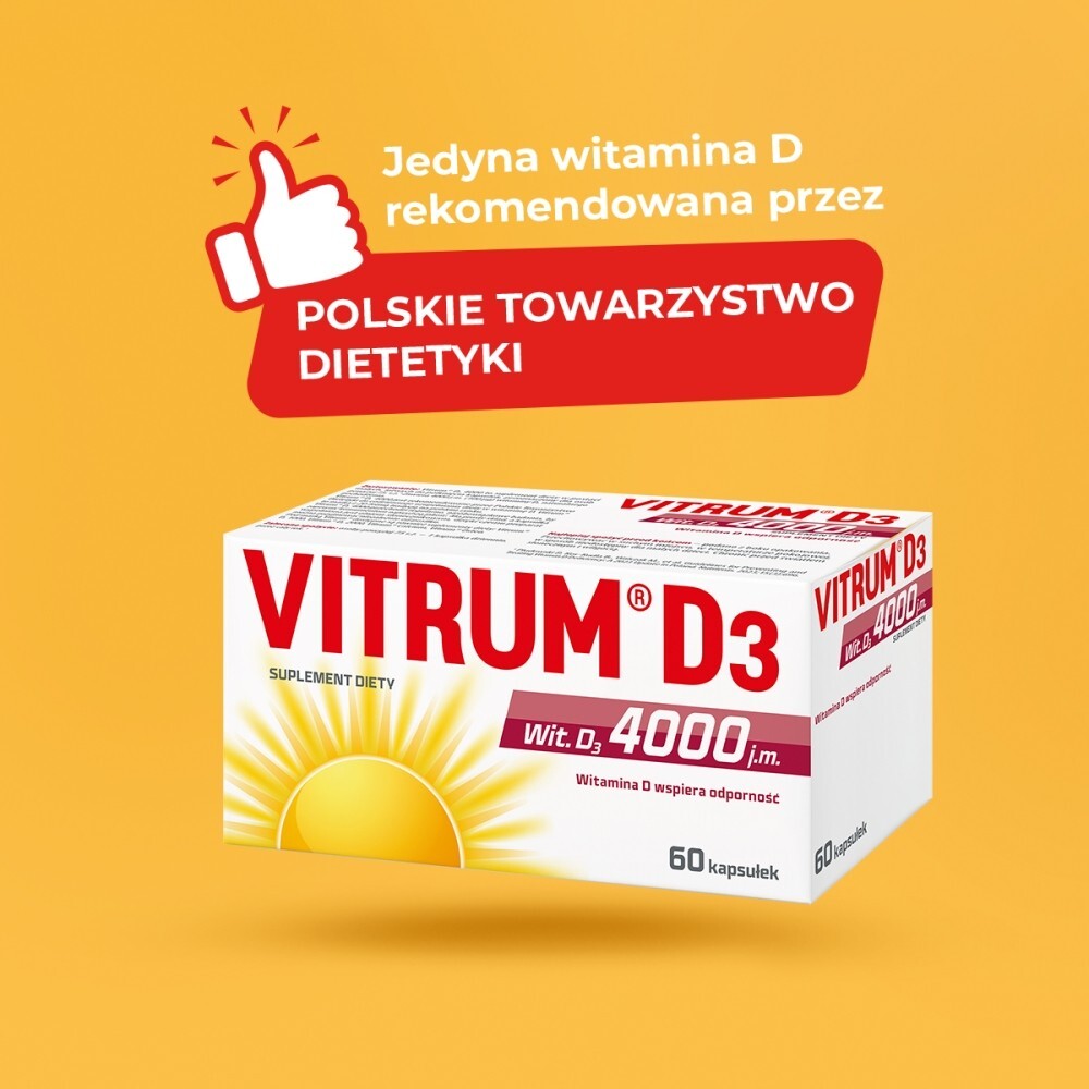 Vitrum D3 Strong 4000 j.m. kaps.miękkie 60