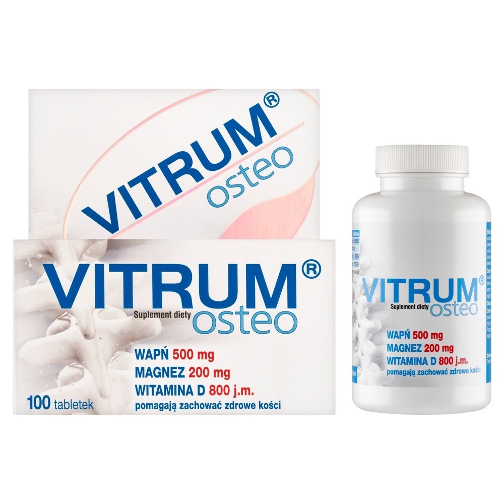 Vitrum Osteo, suplement diety, 100 tabletek