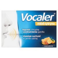 Vocaler miód cytryna, pastylki do ssania, 12 pastylek