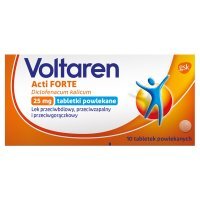 Voltaren Acti Forte 25 mg Lek przeciwbólowy przeciwzapalny i przeciwgorączkowy 10 sztuk