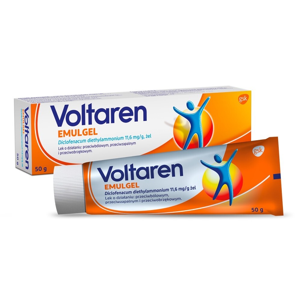 Voltaren Emulgel 1%, 10 mg / g, żel, 50 g