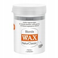 WAX Blonda, Laboratorium Pilomax, maska do włosów niefarbowanych blond, nawilżająca i na wypadanie, 240 ml