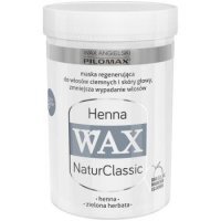 WAX Henna, Laboratorium Pilomax, maska nawilżająca na wypadanie włosów niefarbowanych, 480 ml