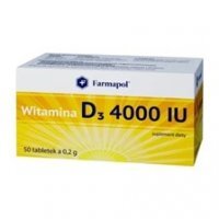 Witamina D3 4000 IU, tabletki, 50 tabletek