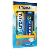 Zdrovit, Litorsal + Magnez + Witamina B6, tabletki musujące, 24 tabletki + 24 tabletki