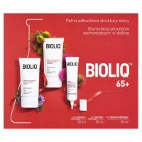 Zestaw Promocyjny Bioliq 65+, krem intensywnie odbudowujący na dzień, 50 ml + krem intensywnie odbudowujący na noc, 50 ml + krem intensywnie odbudowujący do skóry oczu, ust, szyi i dekoltu, 30 ml