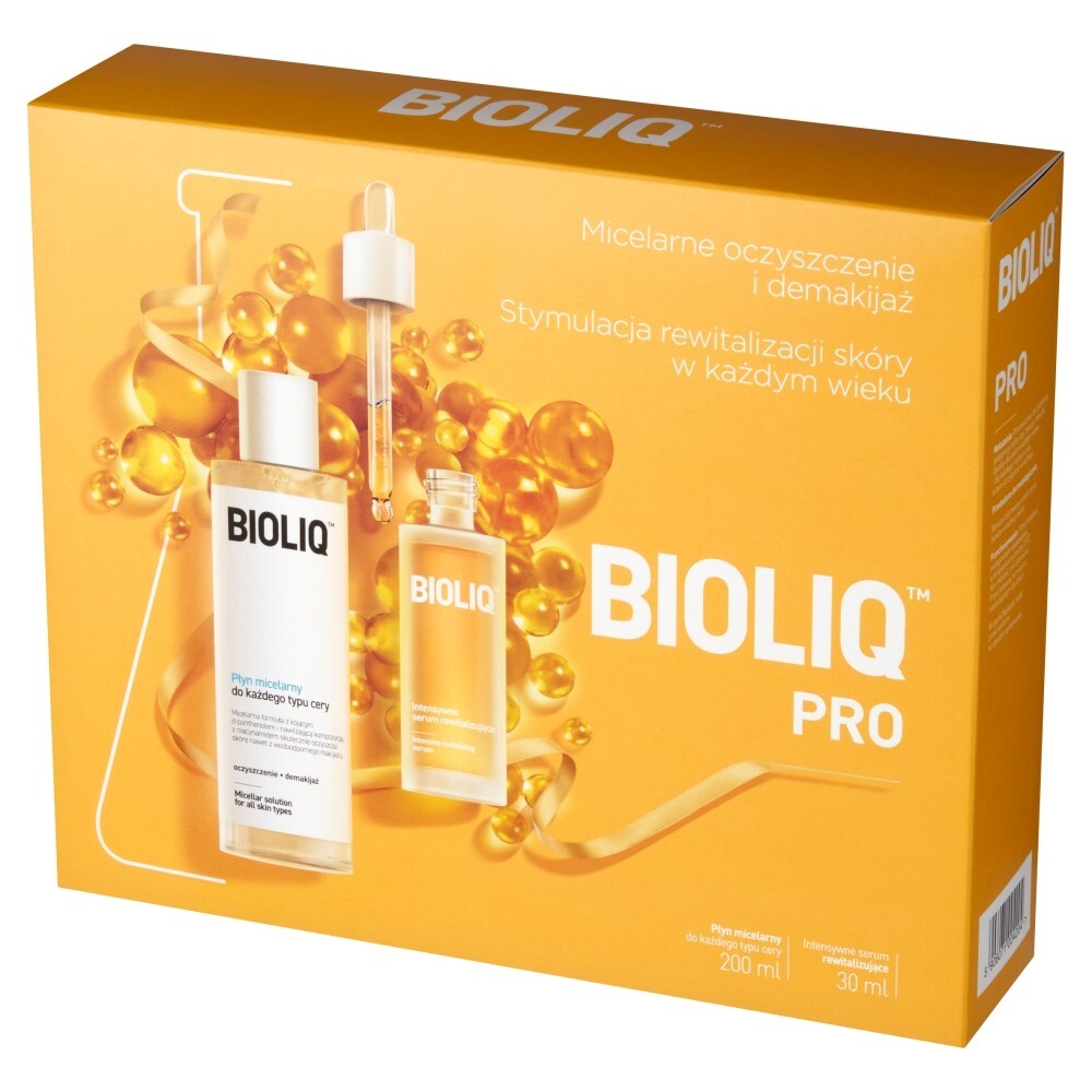 Zestaw Promocyjny Bioliq Pro, intensywne serum rewitalizujące, 30 ml + płyn micelarny, 200 ml