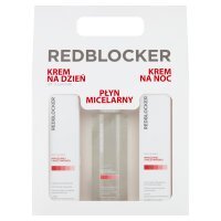 Zestaw: RedBlocker krem na dzień 50 ml + krem na noc 50 ml + płyn micelarny 200 ml