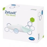 Zetuvit Plus Silicone, opatrunek silikonowy, 20 cm x 25 cm, 1 sztuka