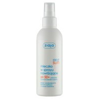 Ziaja Sopot Sun, mleczko w sprayu nawilżające, SPF 50+, 170 ml