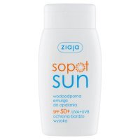 Ziaja Sopot Sun, wodoodporna emulsja do opalania SPF 50+, 125 ml