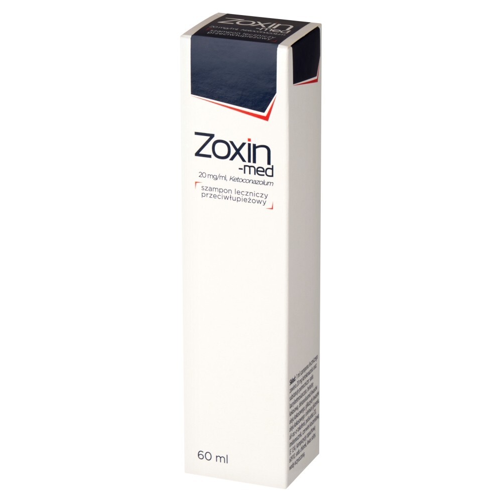 Zoxin-med, (20 mg/ml), leczniczy szampon przeciwłupieżowy, 60 ml