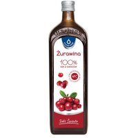 Żurawina 100%, sok, z owoców żurawin, 980 ml